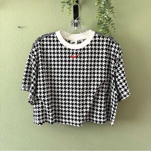 ✨Nike | Women's Crop Top | Icon Clash | Retro Style Sportswear | Houndstooth